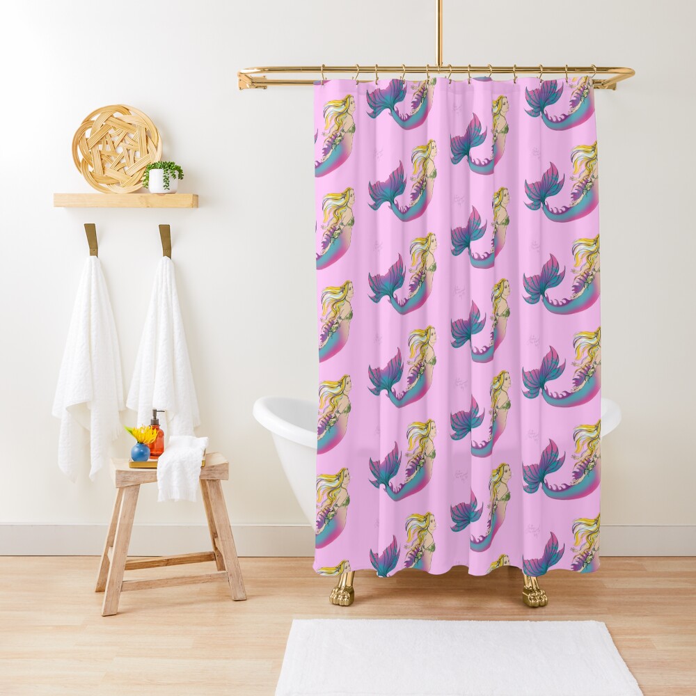 Bathroom Accessories: Jaime the Mermaid by Ali Shower Curtain