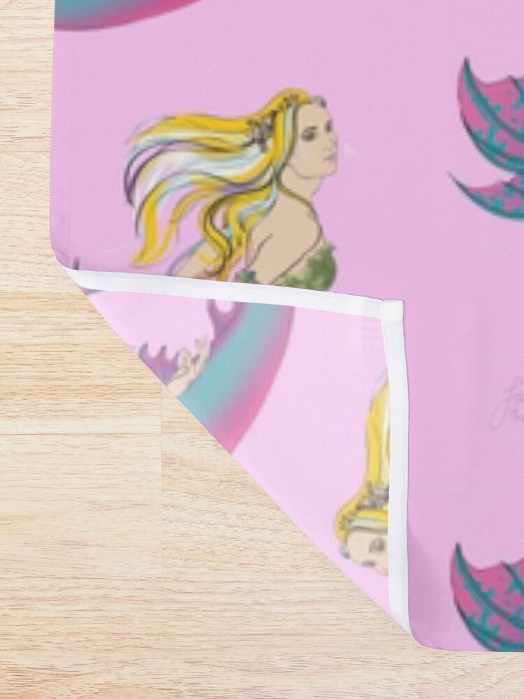 Alternate view of Bathroom Accessories: Jaime the Mermaid by Ali Shower Curtain