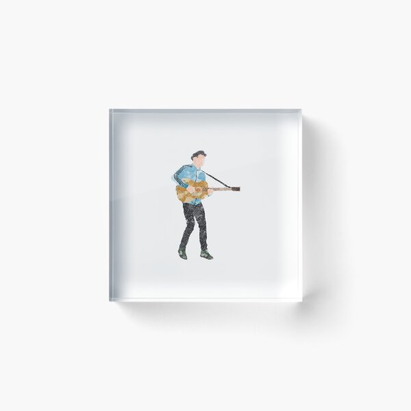 Gerry Cinnamon watercolour print Acrylic Block
