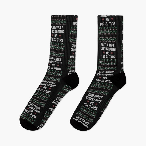 Item preview, Our First Christmas As Mr and Mrs designed and sold by teesaurus.