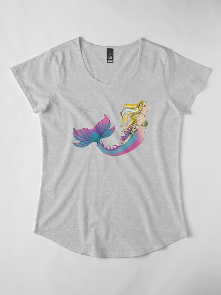 Alternate view of Clothes for Kids and Adults: Jaime the Mermaid by Ali Premium Scoop T-Shirt
