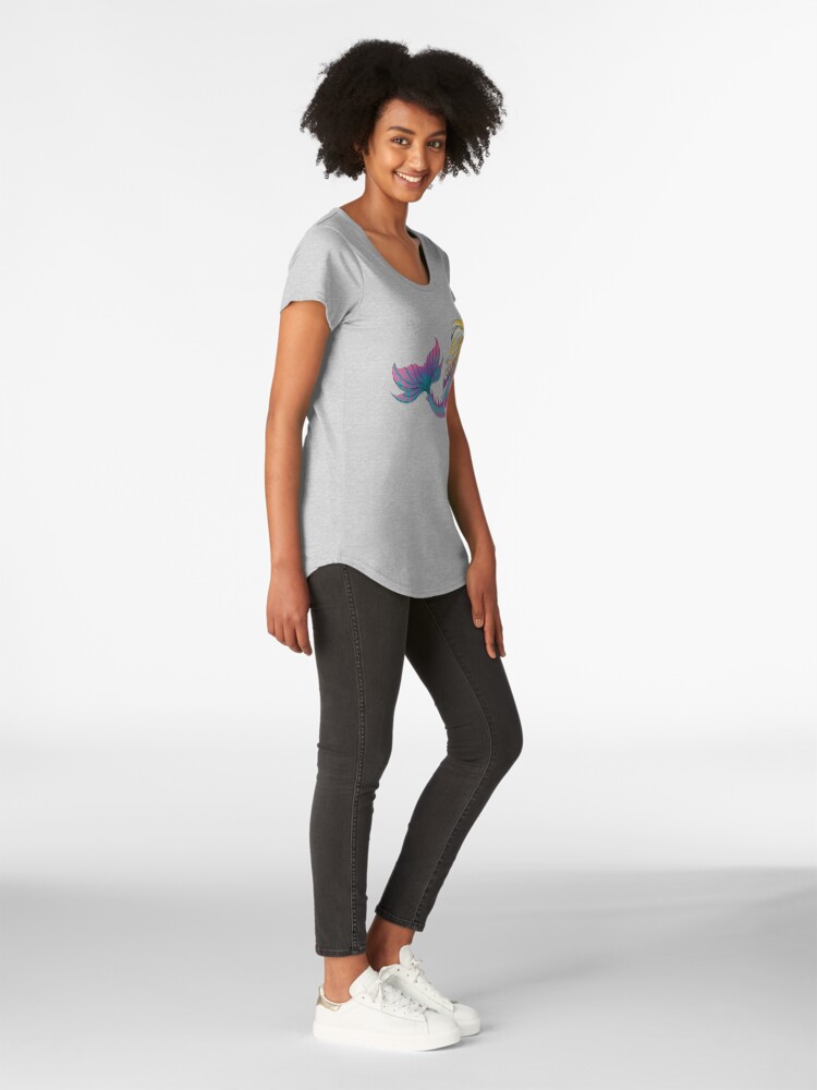 Alternate view of Clothes for Kids and Adults: Jaime the Mermaid by Ali Premium Scoop T-Shirt