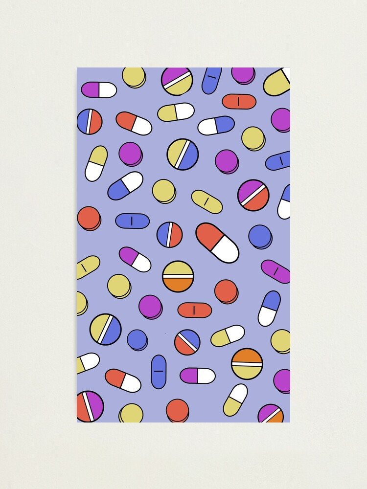 Blaue Pillen Drogen Mdma Molly Fotodruck Von Thebromatt Redbubble