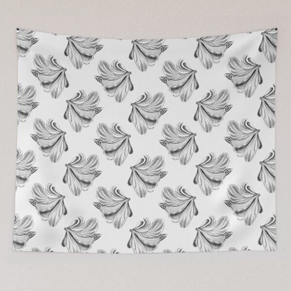 Item preview, Amaryllis Flower Christmas Pencil Drawing Pattern designed and sold by Ivy Lily Art.
