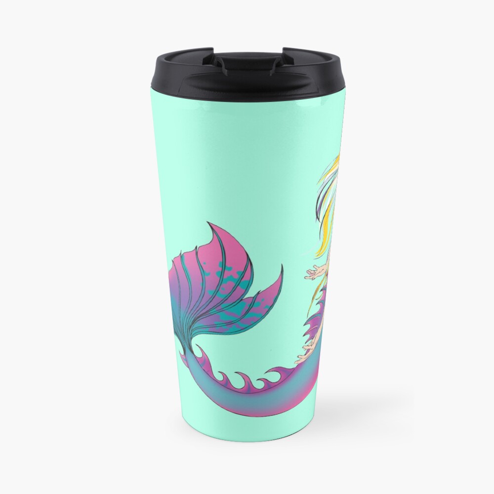 Drink Bottle & Travel Mug: Jaime the Mermaid by Ali Travel Mug