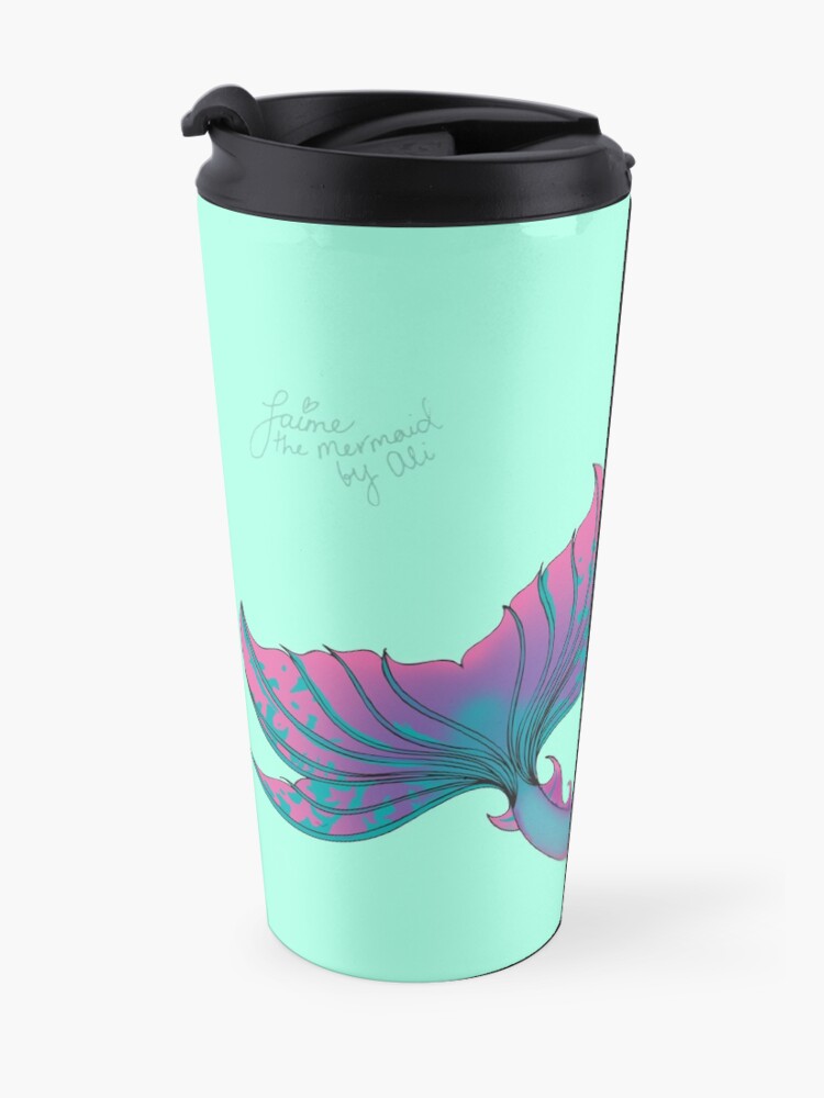 Alternate view of Drink Bottle & Travel Mug: Jaime the Mermaid by Ali Travel Mug