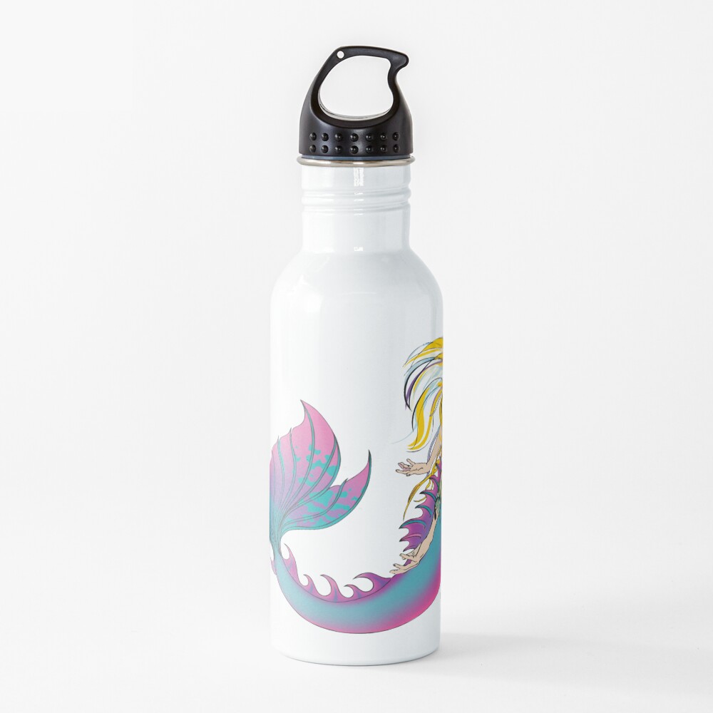Drink Bottle & Travel Mug: Jaime the Mermaid by Ali Water Bottle
