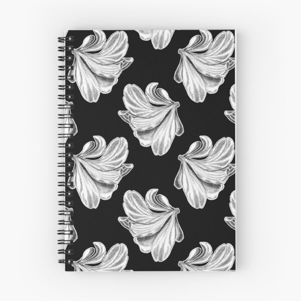 Item preview,  Amaryllis Flower Christmas Pencil Drawing Pattern on Black designed and sold by Ivy Lily Art.