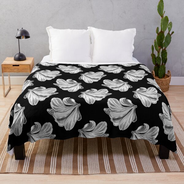 Item preview, Amaryllis Flower Christmas Pencil Drawing Pattern on Black designed and sold by Ivy Lily Art.