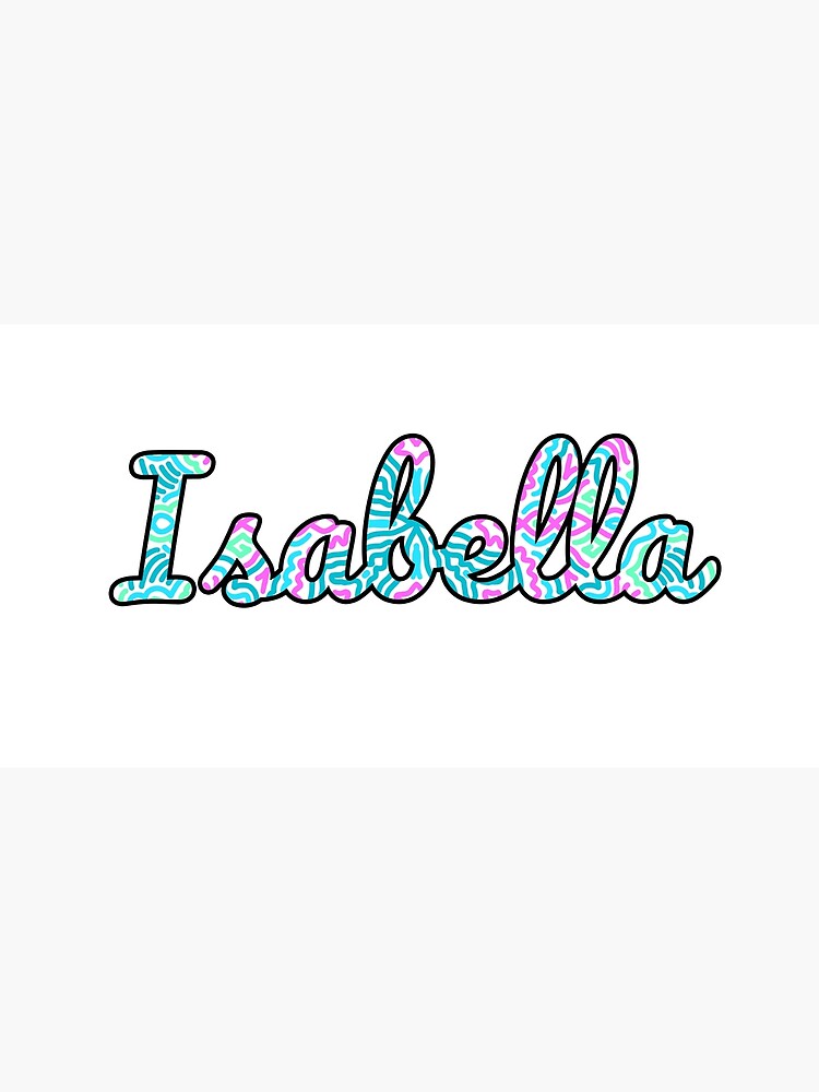 isabella-handwritten-name-art-print-for-sale-by-inknames-redbubble