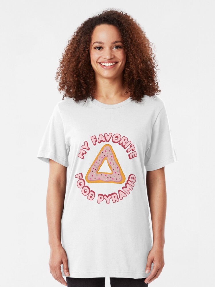 Alternative Ansicht von Donut Fan - My Favorit Food Pyramid Slim Fit T-Shirt