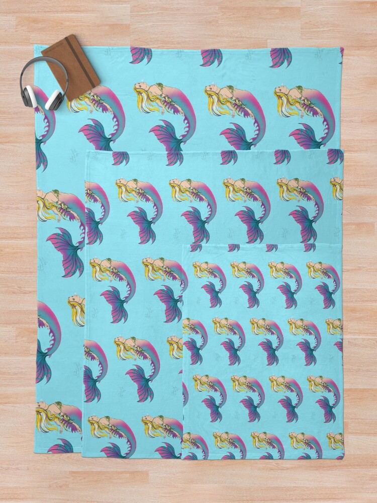 Alternate view of Home Accessories: Jaime the Mermaid by Ali Throw Blanket
