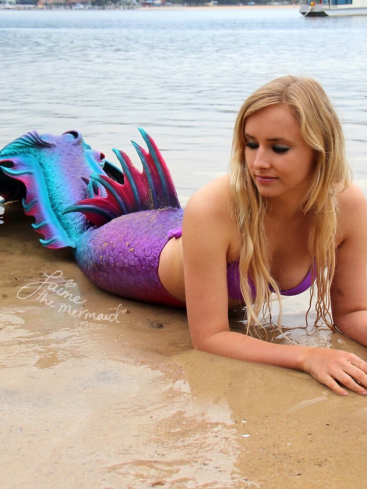 Jaime the Mermaid at the Beach by jaimethemermaid
