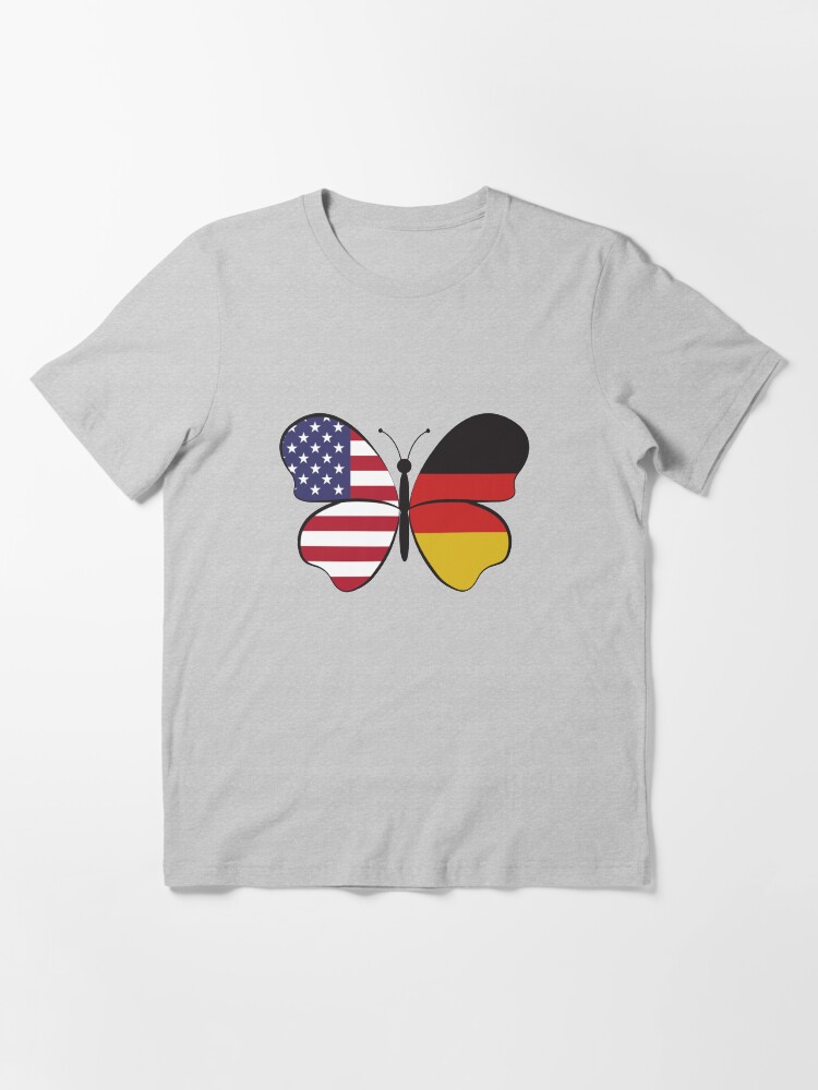 Alternate view of USA Germany Butterfly - Dual Citizenship Essential T-Shirt