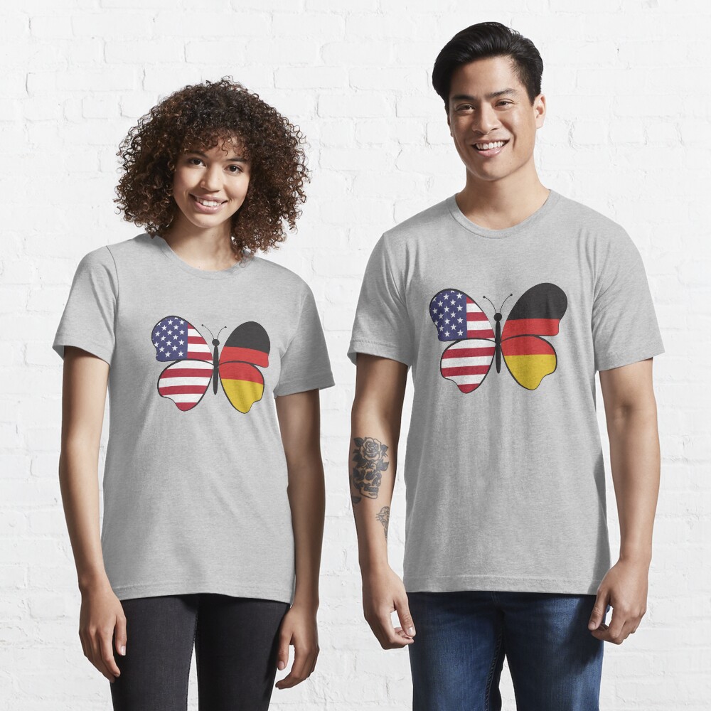 USA Germany Butterfly - Dual Citizenship Essential T-Shirt