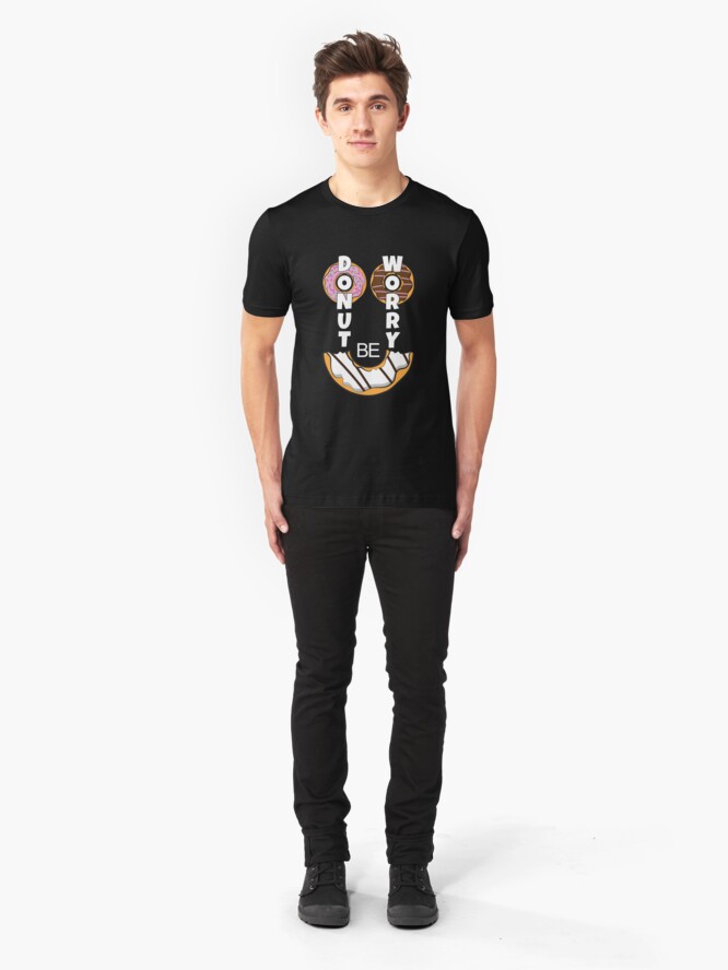 Alternative Ansicht von Be Happy - Donut Worry Slim Fit T-Shirt