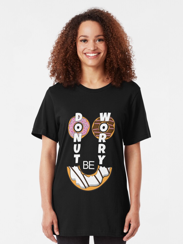 Alternative Ansicht von Be Happy - Donut Worry Slim Fit T-Shirt