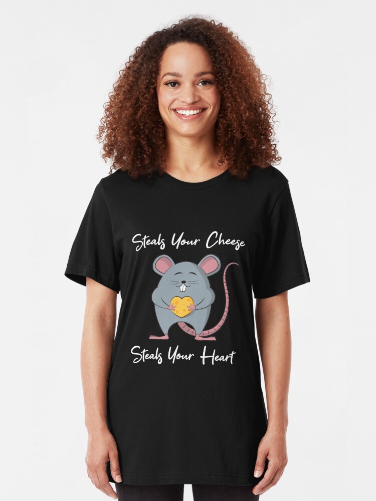 Alternative Ansicht von Steals Your Cheese Steals Your Heart - Rat Mom Slim Fit T-Shirt