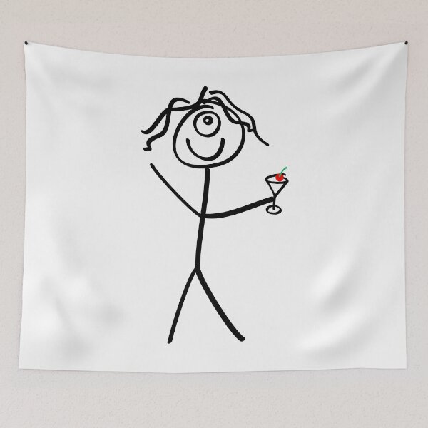 Item preview, FUN is PRIORITY number ONE 1, happy little stick-man  designed and sold by originalsusie.