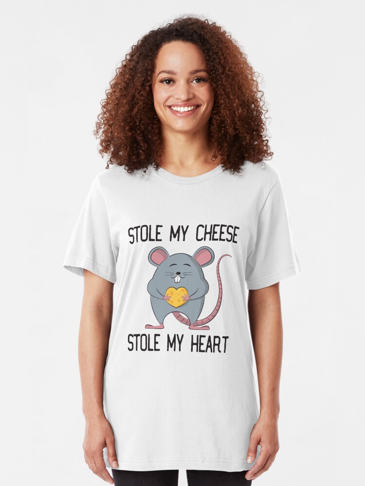 Alternative Ansicht von Stole My Cheese Stole My Heart - Rat Mom Slim Fit T-Shirt