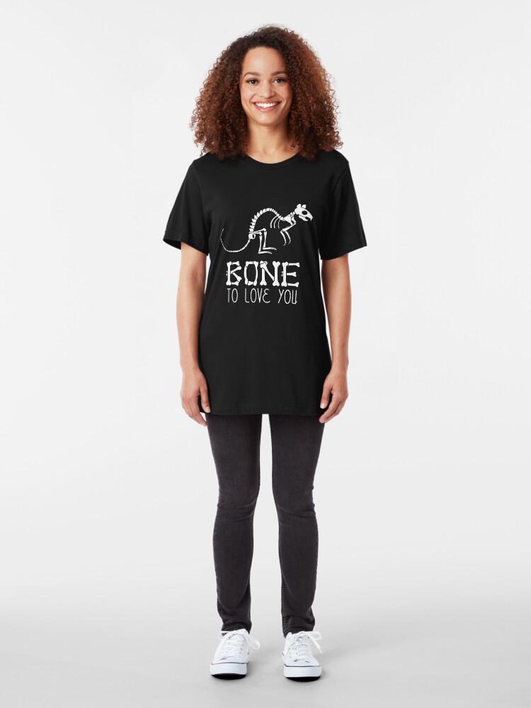 Alternative Ansicht von Bone To Love You - Rat Bones Slim Fit T-Shirt