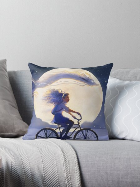 Evening Ride Throw Pillow