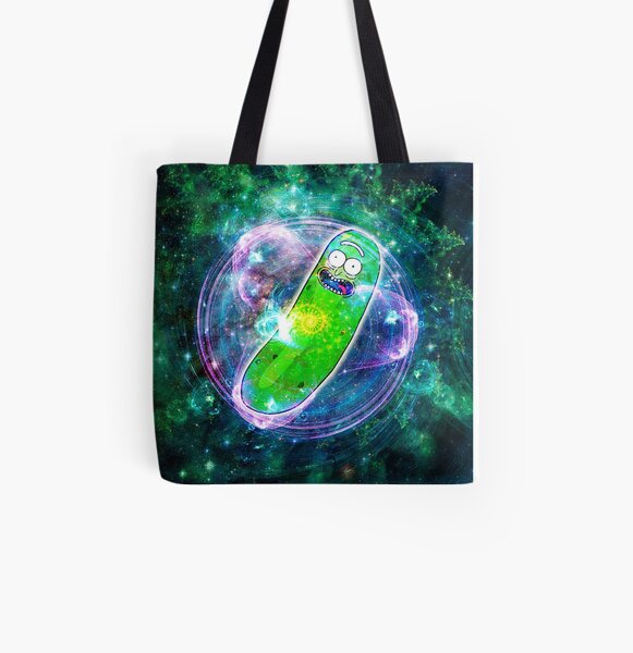 Pickle Rick in Space | Rick and Morty | Flower of Life All Over Print Tote Bag