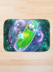 Pickle Rick in Space | Rick and Morty | Flower of Life Bath Mat