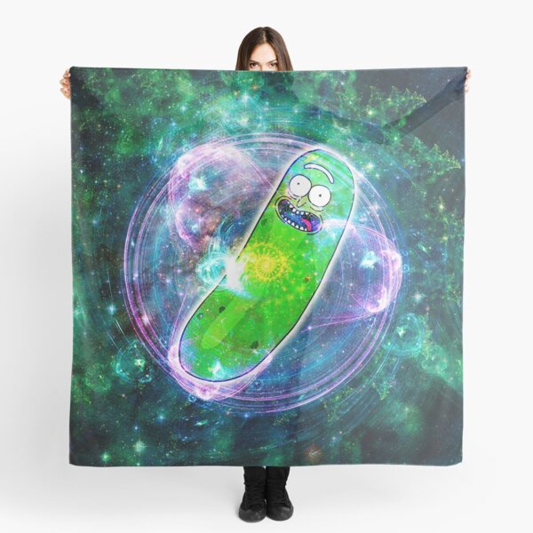 Pickle Rick in Space | Rick and Morty | Flower of Life Scarf