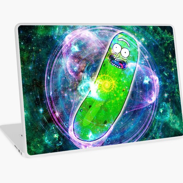 Pickle Rick in Space | Rick and Morty | Flower of Life Laptop Skin