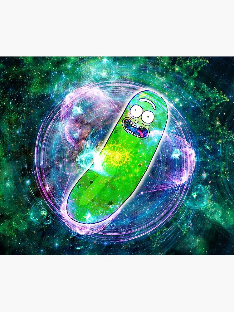 Pickle Rick in Space | Rick and Morty | Flower of Life by FreshThreadShop
