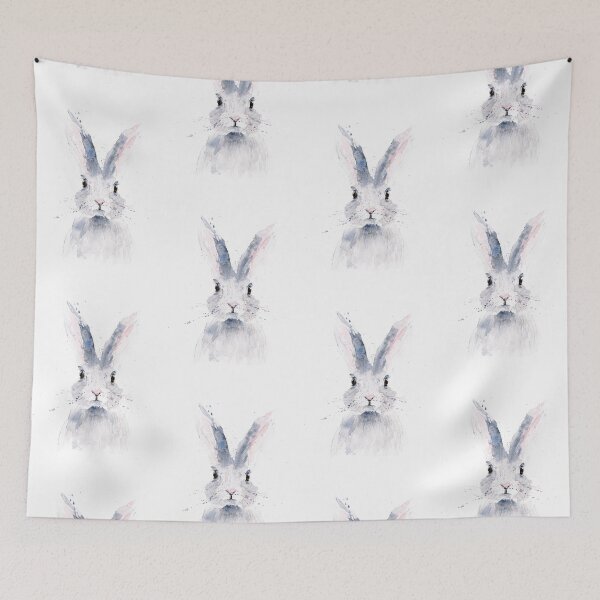 Item preview, Baby Bunny Rabbit watercolour painting by Syman Kaye designed and sold by Syman Kaye.