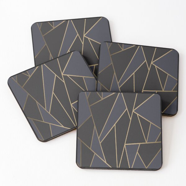 Item preview, Modern mosaic in black and gold designed and sold by Chams0609.