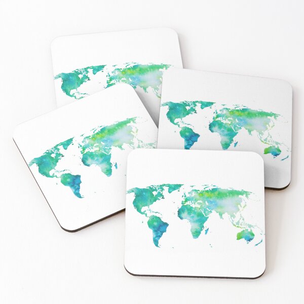 Item preview, World Map Print - Abstract Painting Map of the World Painting designed and sold by Syman Kaye.