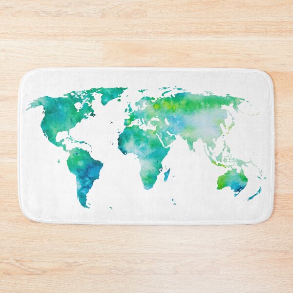 Item preview, World Map Print - Abstract Painting Map of the World Painting designed and sold by Syman Kaye.