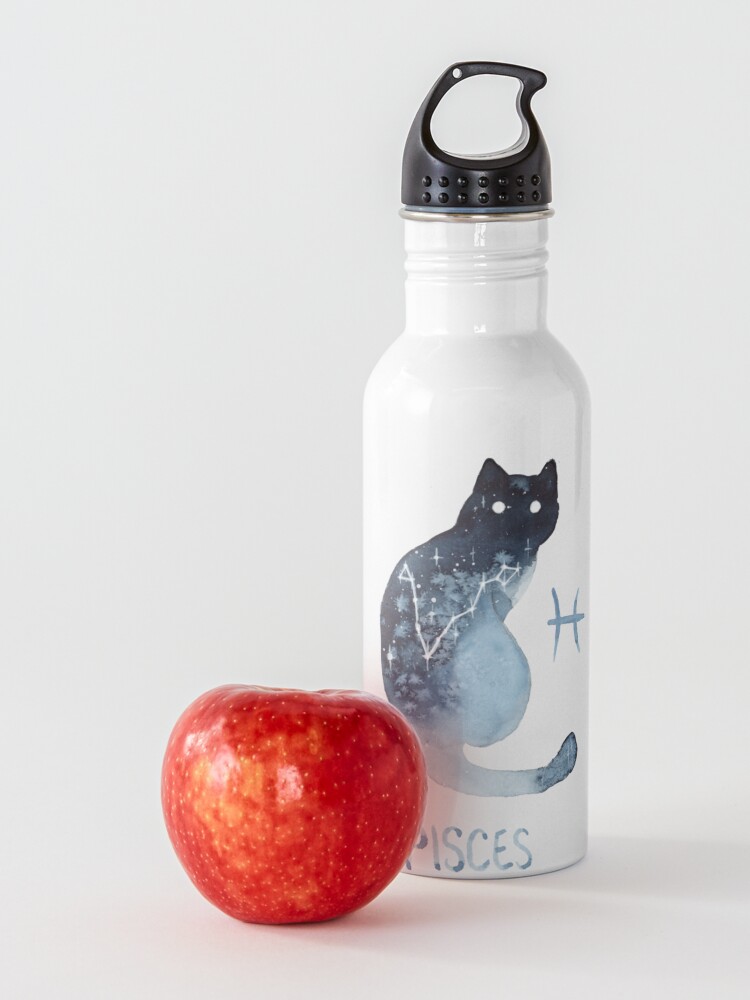 Alternate view of Zodiac Cat - Pisces Water Bottle
