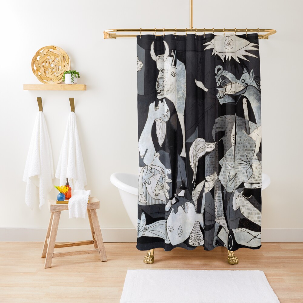 Pablo Picasso Guernica 1937 Original Artwork Reproduction Shower Curtain