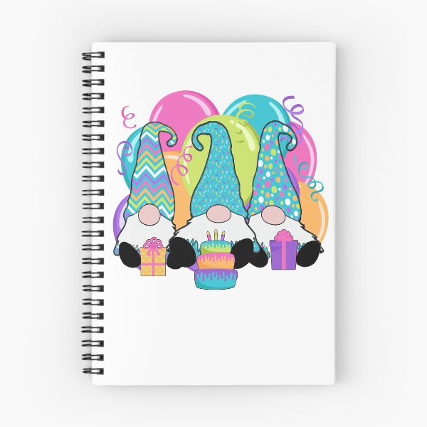 Item preview, Birthday Gnomes 3 Nordic Gnomes Birthday Cake Balloons designed and sold by funnytshirtemp.