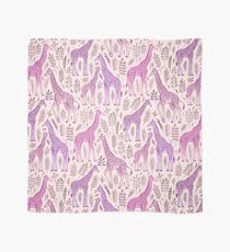 Pink Giraffe Pattern Scarf