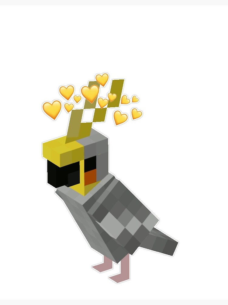 Minecraft Yellow Parrot Postcard By Damaxy23 Redbubble