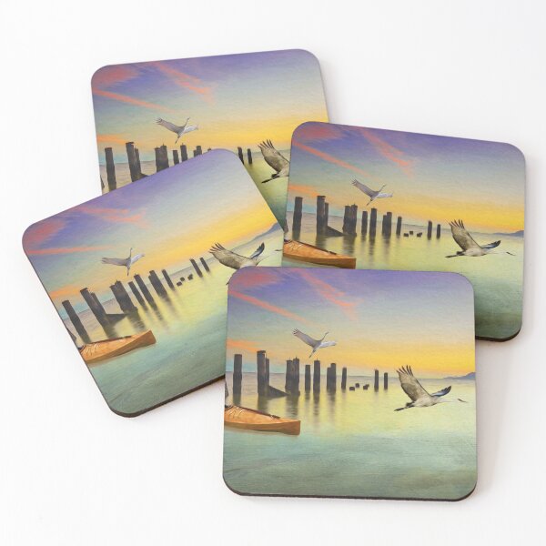 Item preview, Wooden Kayak and Sandhill Cranes designed and sold by FineArtography.