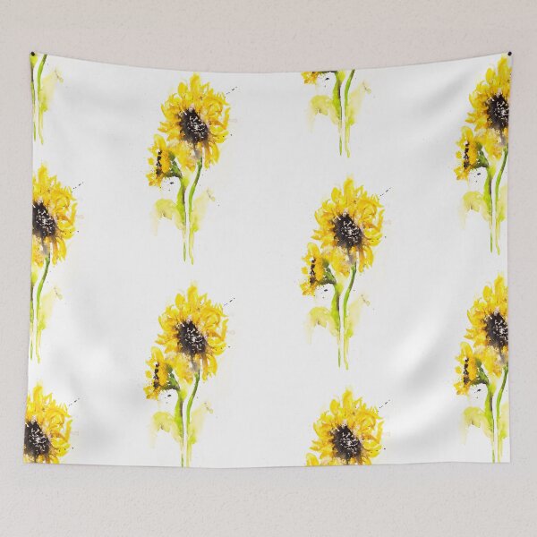 Item preview, Sunflower Print from Original Watercolour Painting by Syman Kaye designed and sold by Syman Kaye.