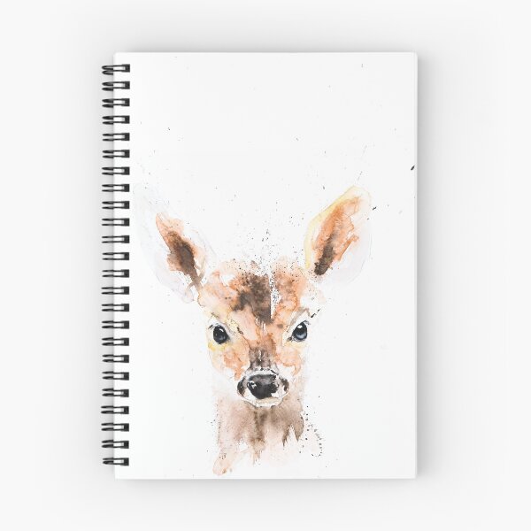 Item preview, Baby Deer. Fawn watercolour painting by Syman Kaye designed and sold by Syman Kaye.