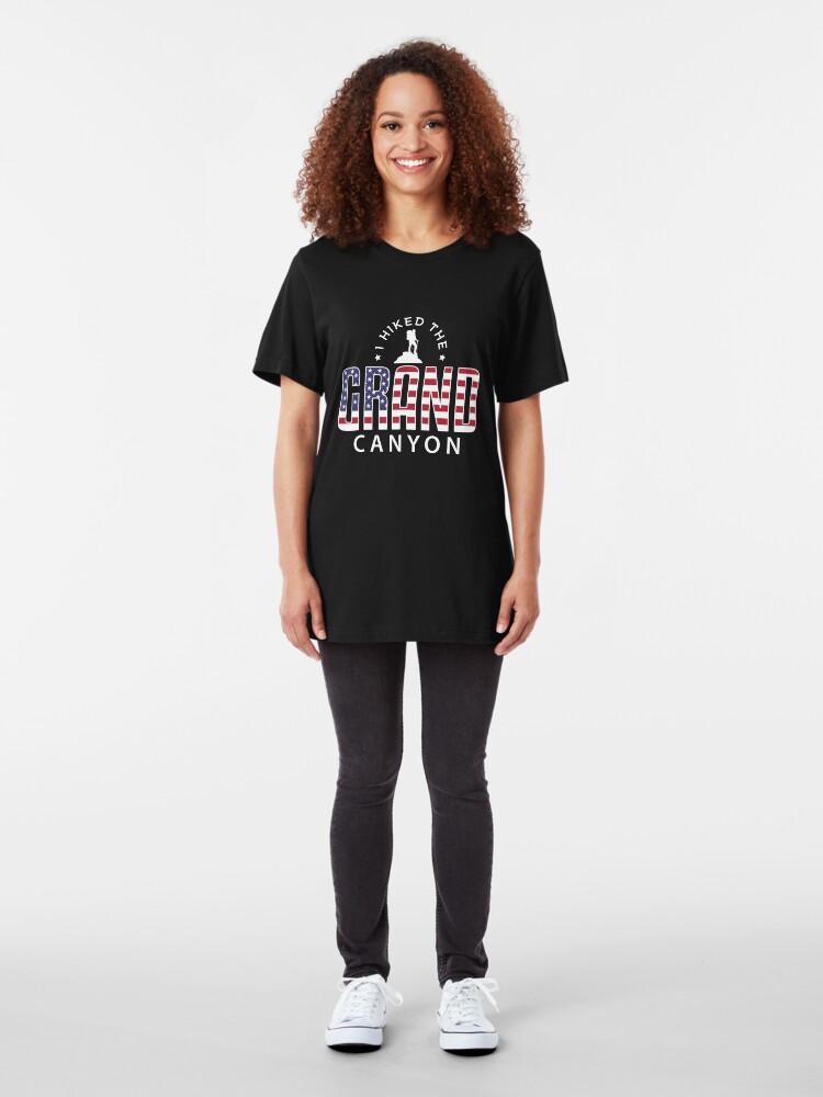 Alternative Ansicht von I Hiked The Grand Canyon - Hiking Slim Fit T-Shirt