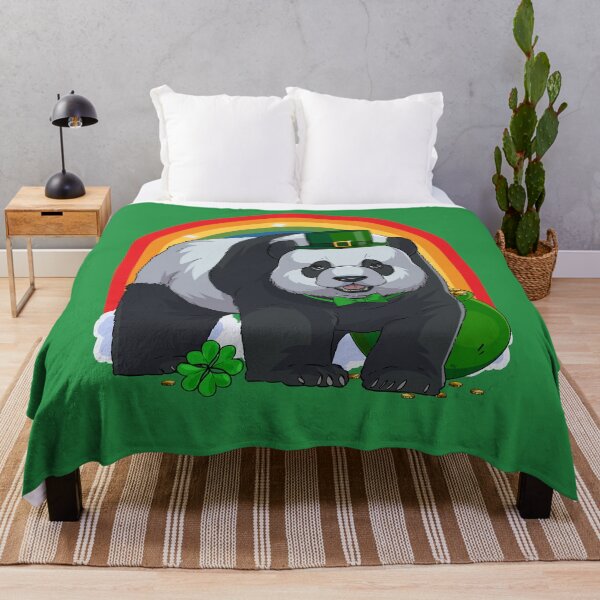 Item preview, St. Patricks Day Panda Bear Leprechaun designed and sold by Nosek1ng.
