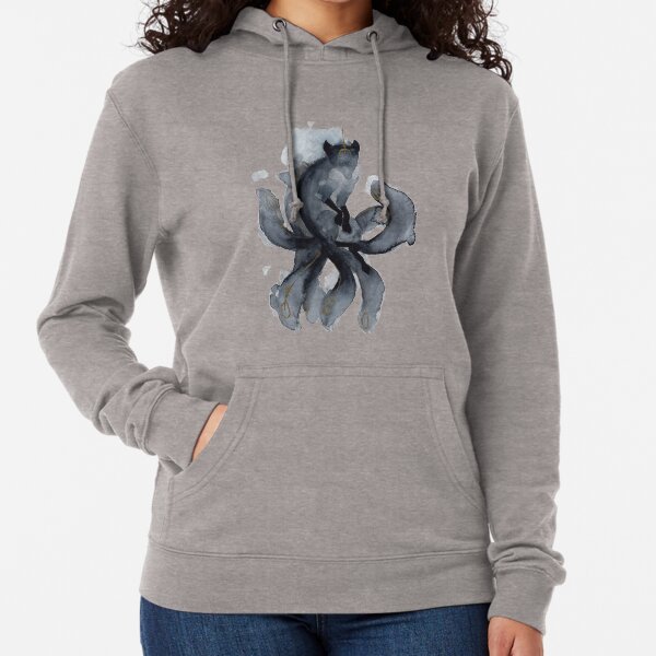 Watercolor Nine Tailed Fox Lightweight Hoodie