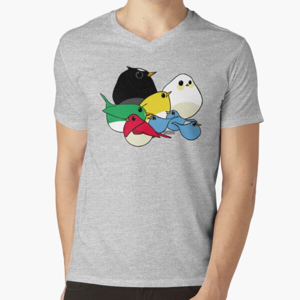 Not-so Angry Birds V-Neck T-Shirt