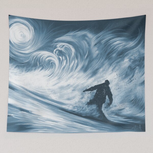 Item preview, Snowboarder in a 100km Blower designed and sold by Shred Art Studio.