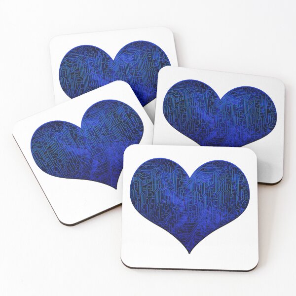 Item preview, Deep Royal Blue Black Cyber Circuit Board Pattern designed and sold by bexilla.