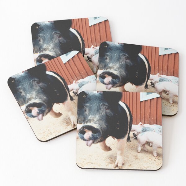 Item preview, Mama pig with tongue out designed and sold by Eliza Hartman.